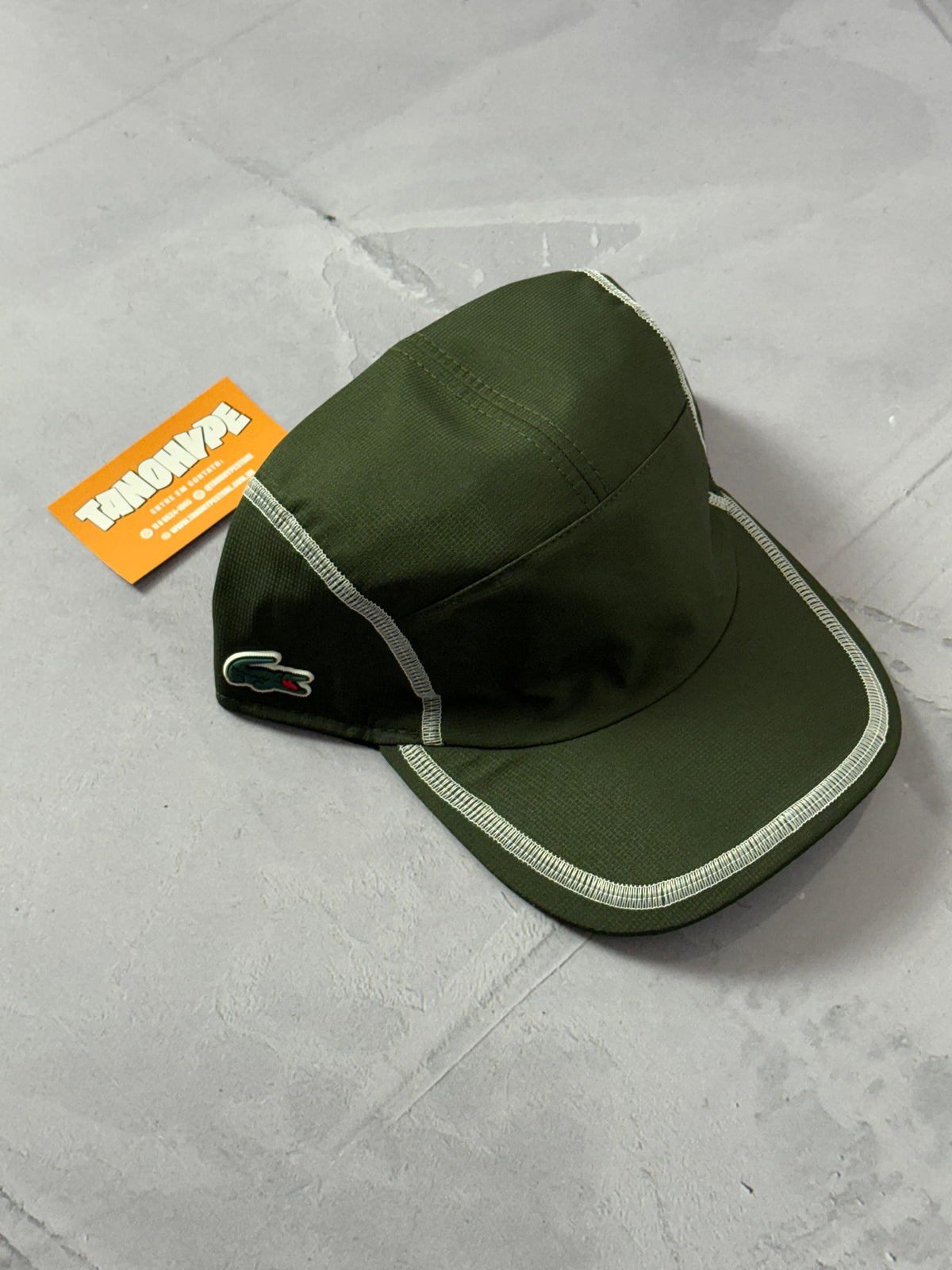 Boné Lacoste Five Panel - Verde Militar