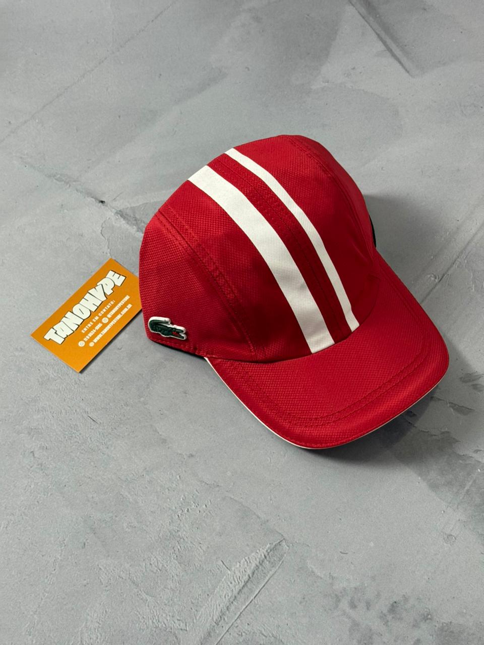 Boné Lacoste Faixa - Vermelho