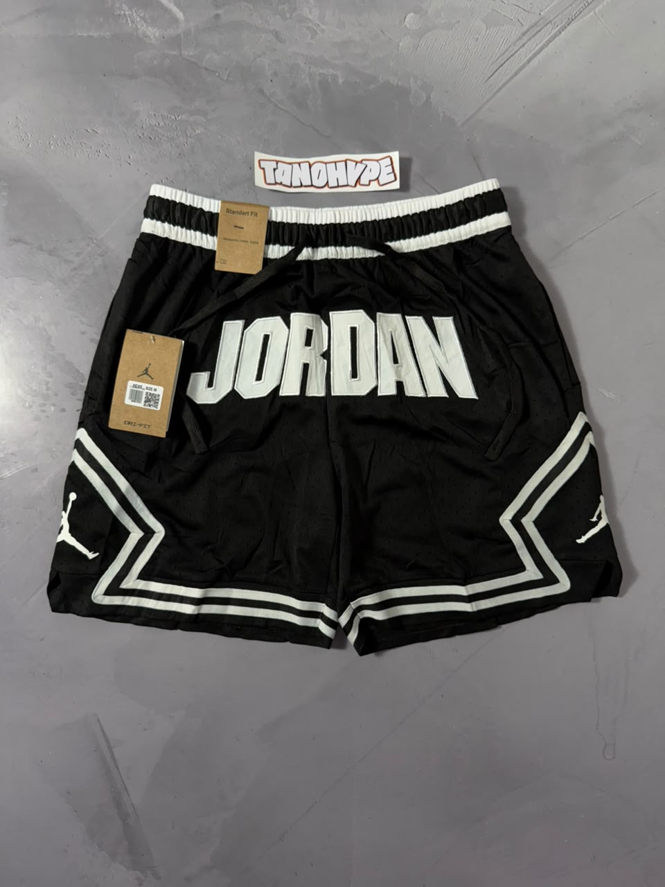 Shorts Jordan Diamond Dri Fit Logo - Preto