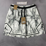 Shorts Jordan Diamond Dri Fit - Grey White Black