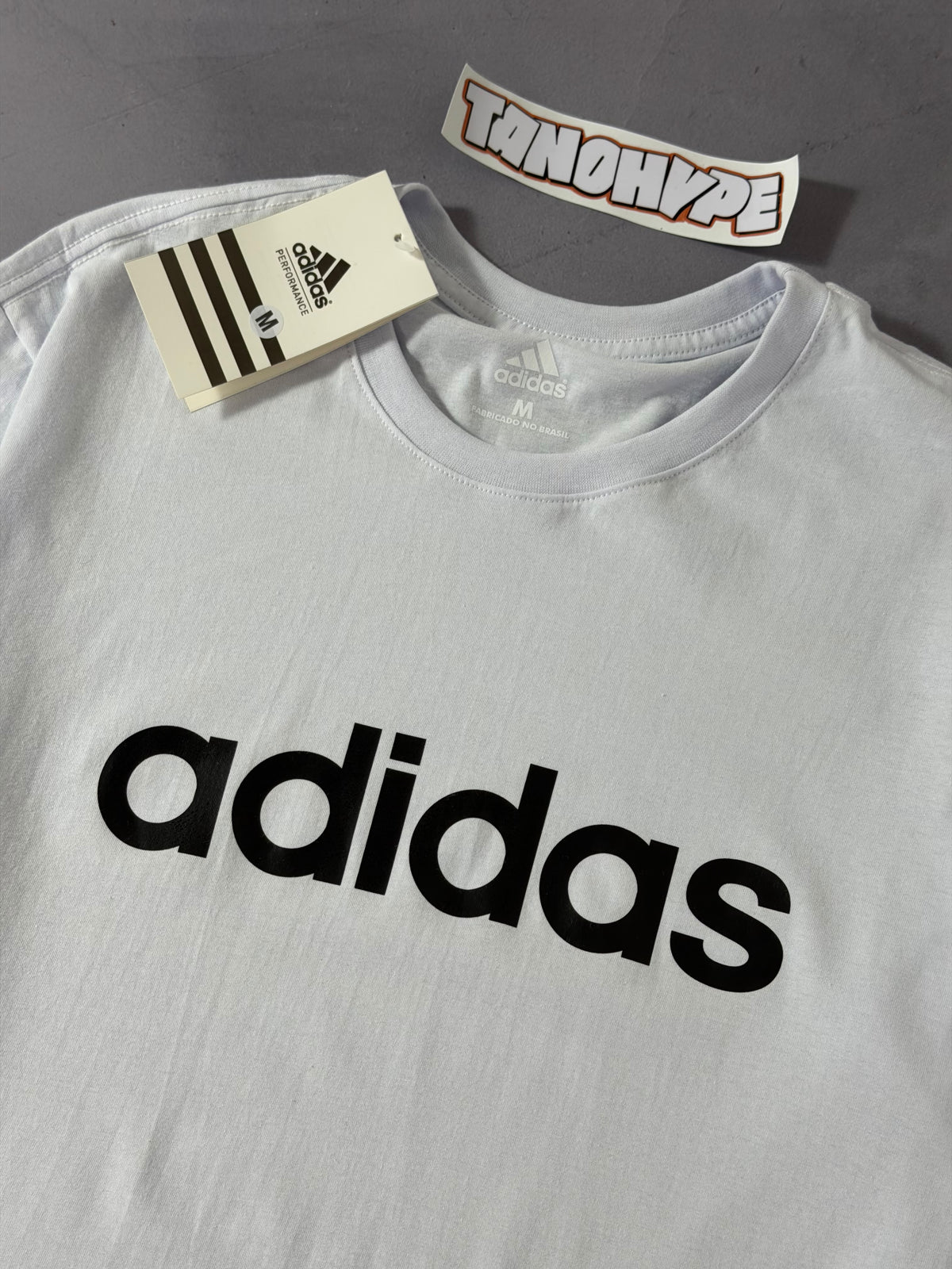Camiseta Adidas Logo Escrita - Branca
