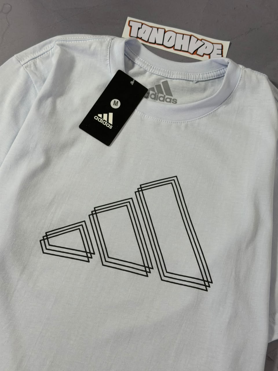 Camiseta Adidas Logo Vazada - Branca