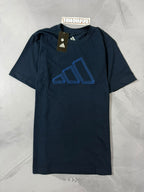 Camiseta Adidas Logo Vazada - Azul Marinho