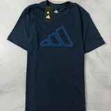 Camiseta Adidas Logo Vazada - Azul Marinho
