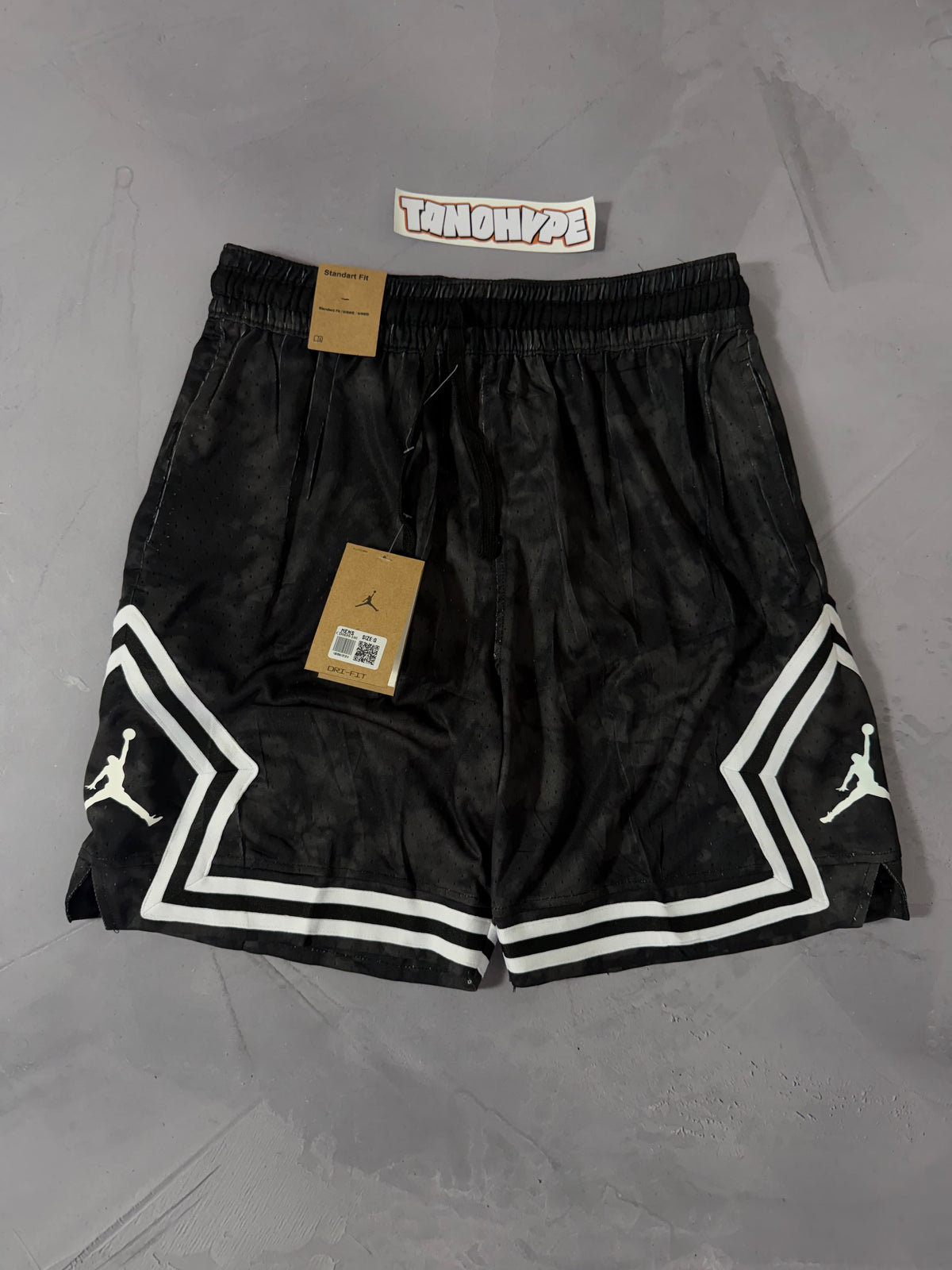 Shorts Jordan Diamond Dri Fit - Black Grey