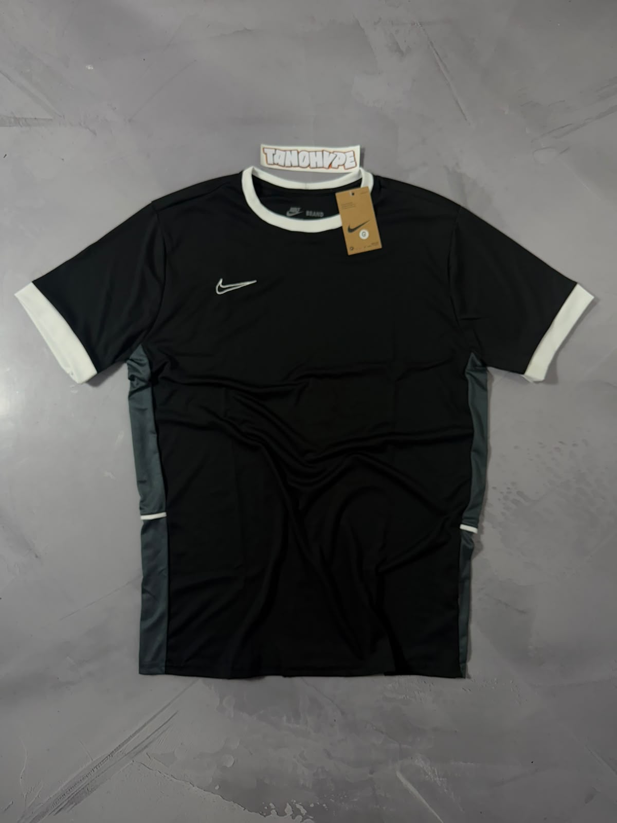 Camiseta Nike Academy 26 - Preto/Cinza/Branco