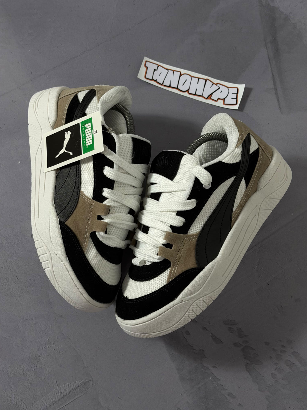 Tênis Puma 180 - Preto/Caqui