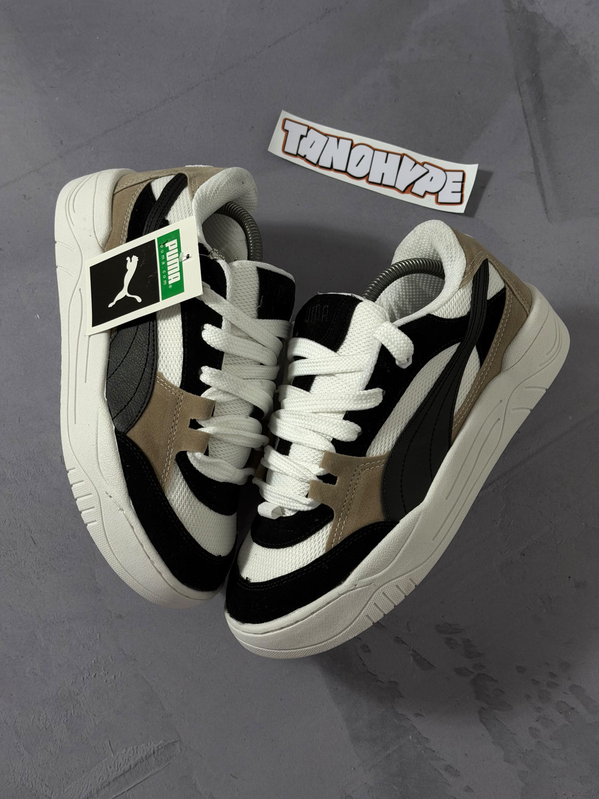 Tênis Puma 180 - Preto/Caqui
