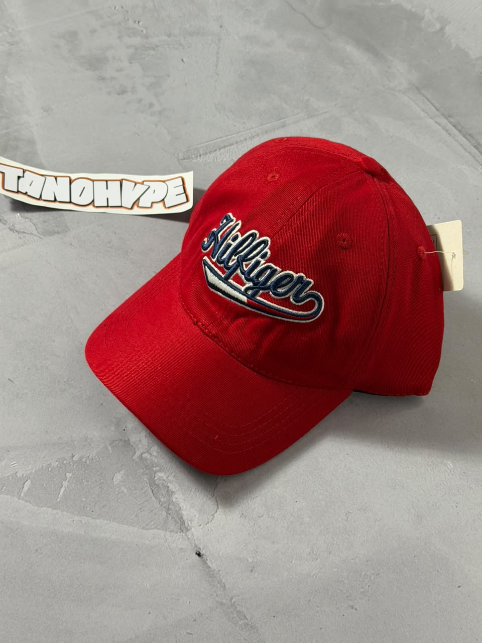Boné Tommy Hilfiger Escrita - Vermelho