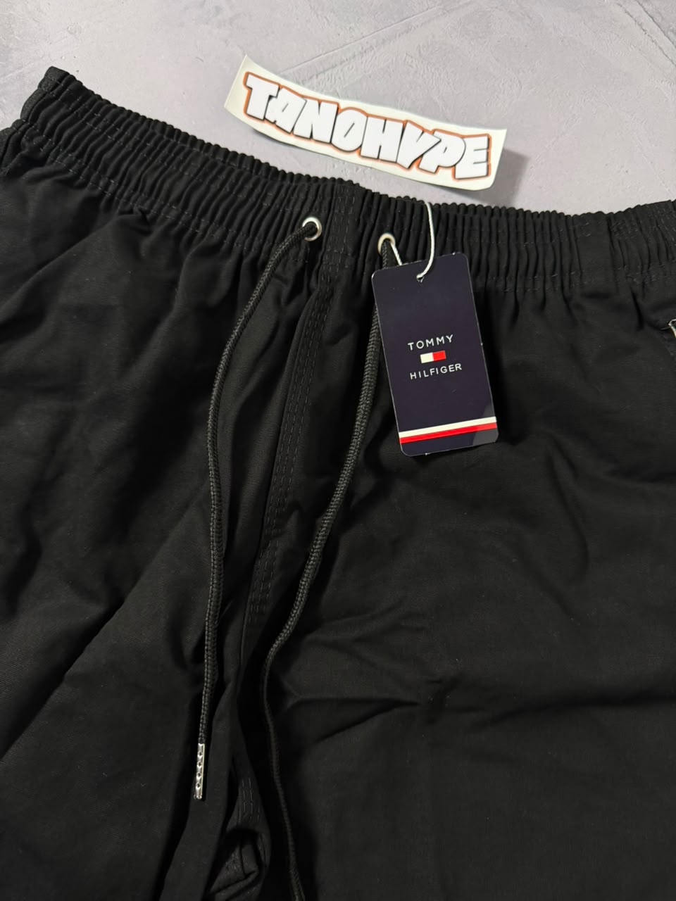 Shorts Tactel Tommy Hilfiger - Preto