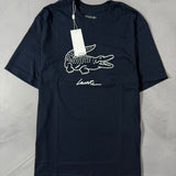 Camiseta Lacoste Big Croc Script - Azul Marinho