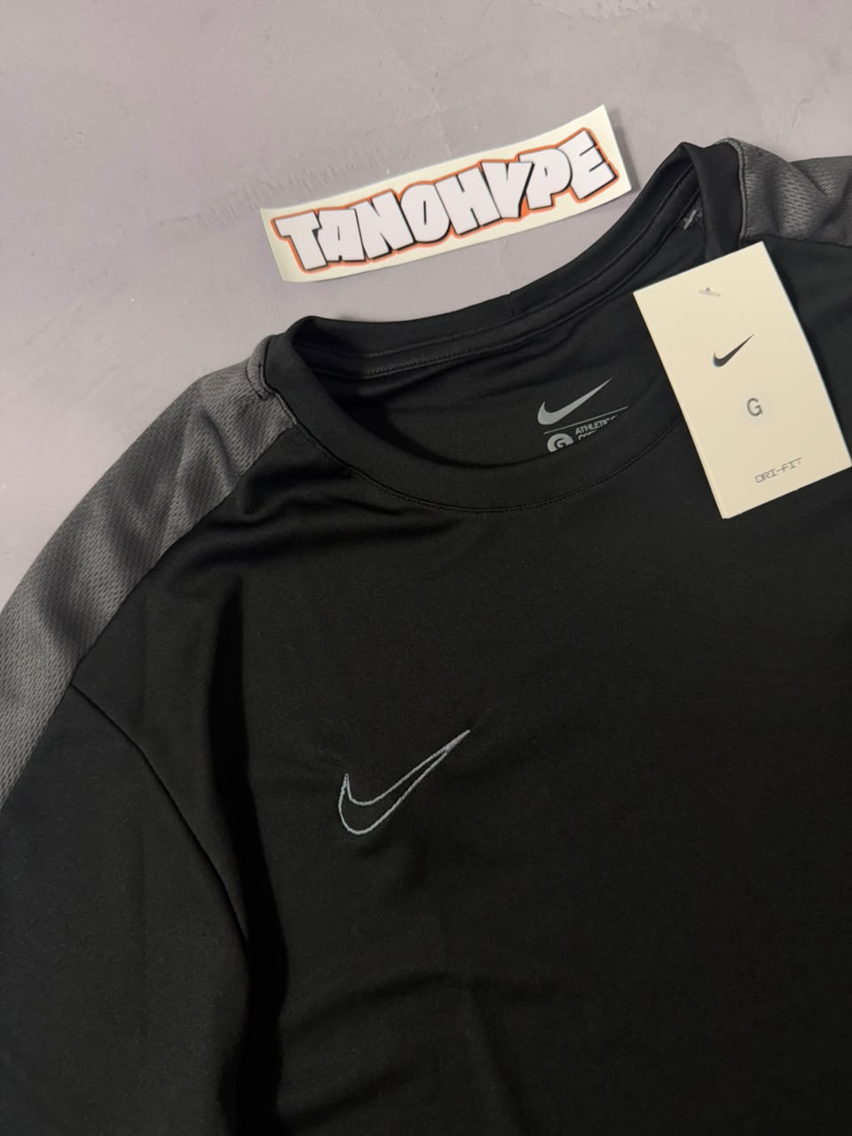 Camiseta Nike Academy - Preto/Cinza