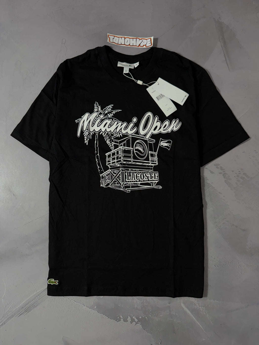 Camiseta Lacoste Miami Open - Preto