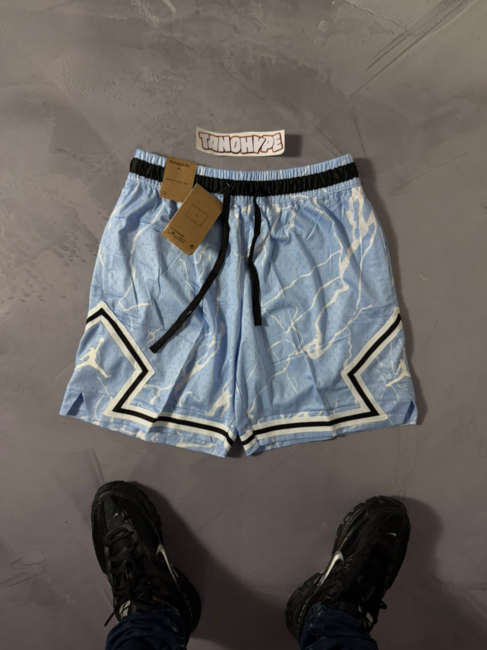 Shorts Jordan Diamond Dri Fit - Azul Bebê