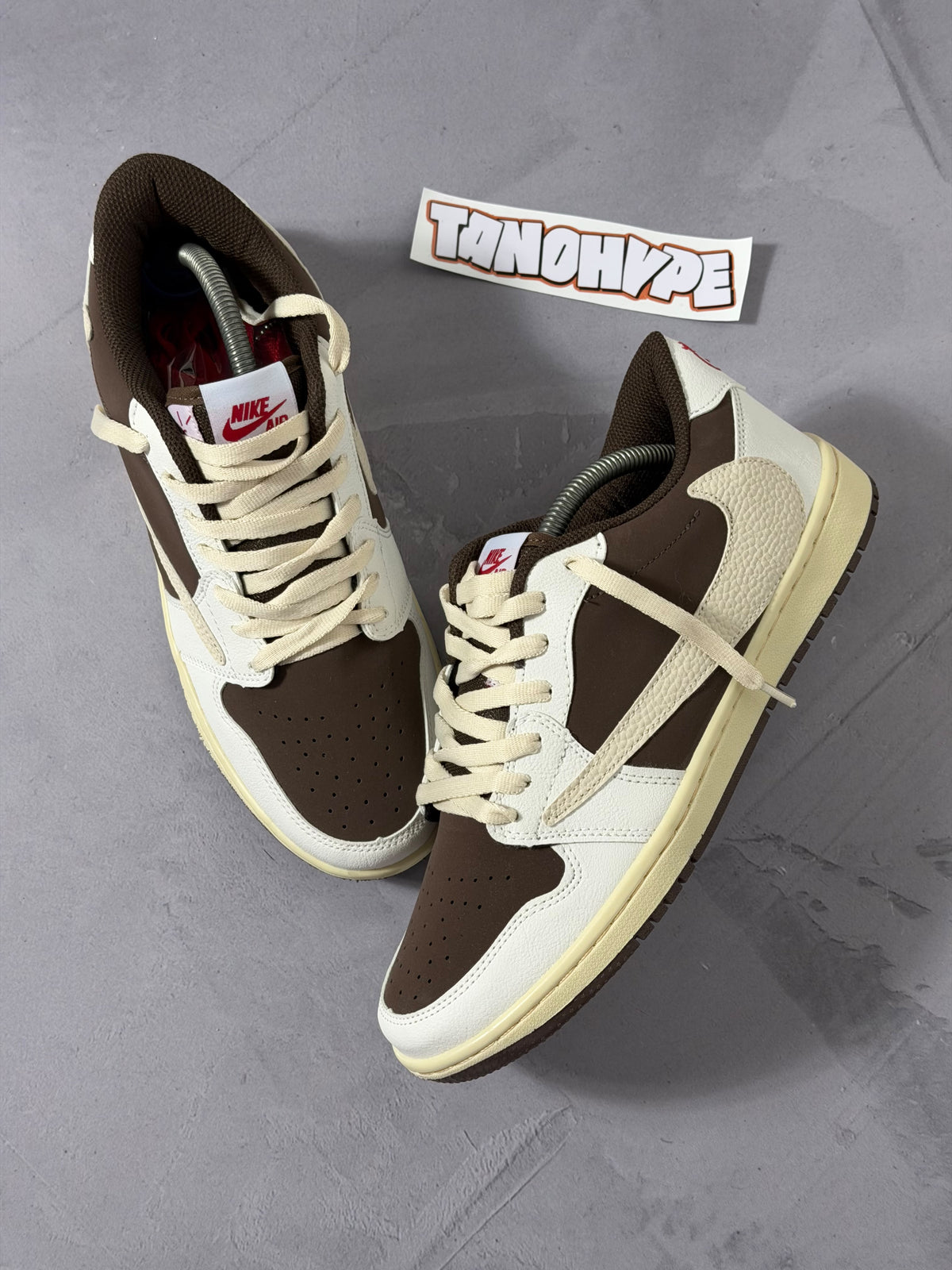 Tênis Nike Air Jordan Low 1 x Travis - Reverse Mocha