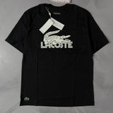 Camiseta Lacoste Sport Logo Retrô - Preto
