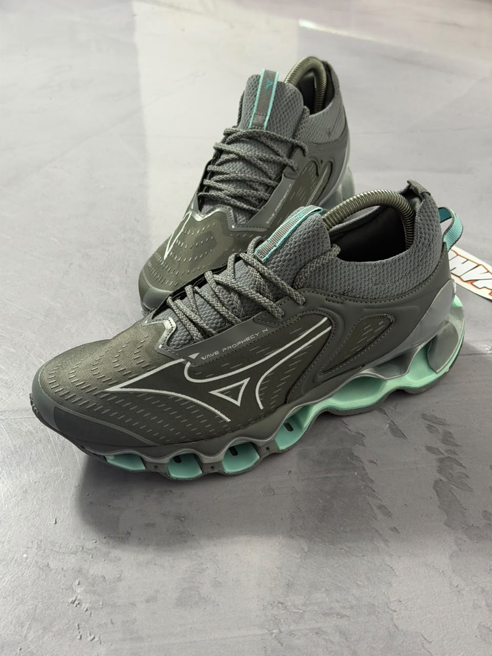 Tênis Mizuno Wave Prophecy 14 - Cinza Azul